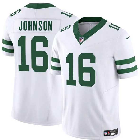 Men & Women & Youth New York Jets #16 Tyler Johnson White 2025 F.U.S.E. Vapor Untouchable Limited Stitched Jersey->new york jets->NFL Jersey